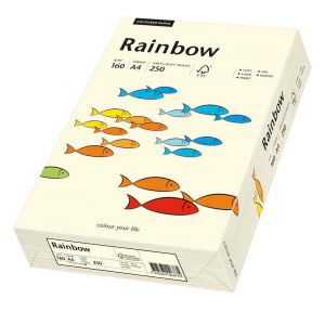 Papier ksero A4/250/160g Rainbow kremowy